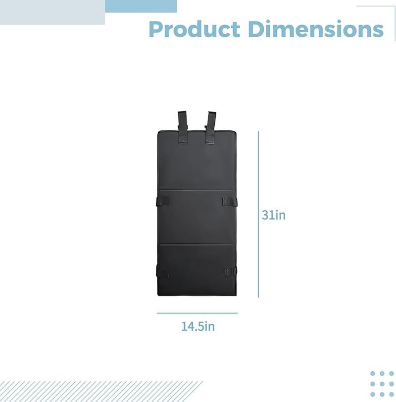 Anti Fall Bunk Bed Ladder Protector Guard Oxford Fabric 31 Inch Black - Image 3