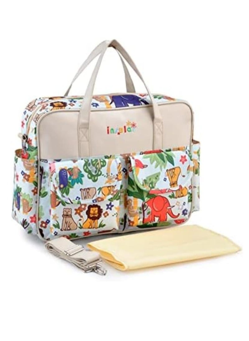 insular Fashion Messenger Bag Multifunctional Travel Diaper Bag Mummy Bag Crossbody Bags Baby Backpack for Women Mom and Kids 