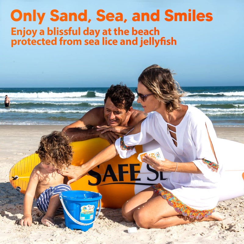 Safe Sea Jellyfish Sting-Blocking Sunscreen for Kids, SPF 50+ Lotion 4oz, Waterproof, Biodegradable, Coral Reef-Safe â€“ Body and Face Sunscreen, Anti-Jellyfish and Sea-Lice sting protection. - Image 2