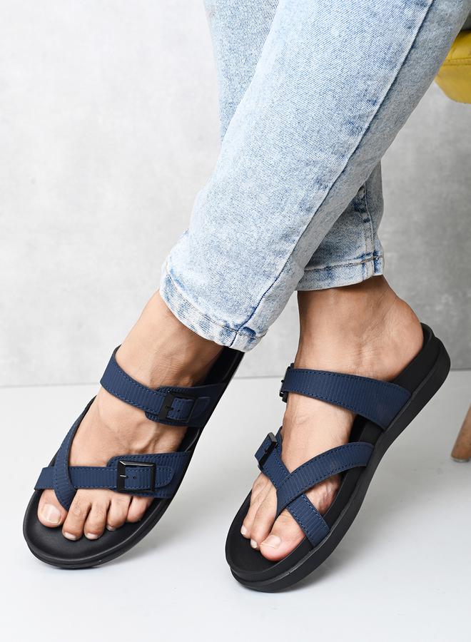 Styli Open Toe Buckle Detail Sandals  - Image 2