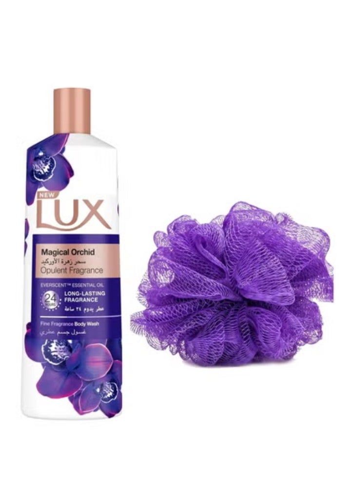 Lux Lux Magical Orchid Body Wash 500 Ml + Lofa Multi Color 