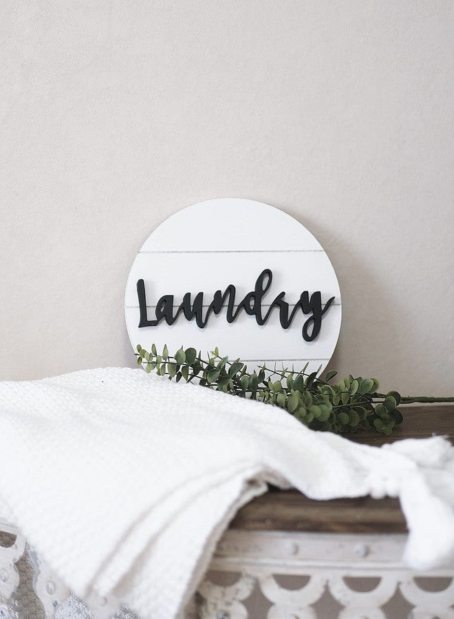 Lavender Inspired 3D Laundry Signs Round-Modern Farmhouse Laundry Sign Wall Decor-Boho Style Laundry Room Decor - 10 Inch Round-Housewarming Gift - Image 5