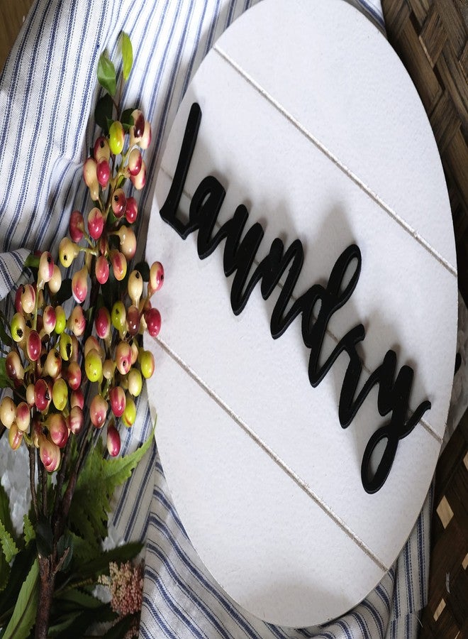 Lavender Inspired 3D Laundry Signs Round-Modern Farmhouse Laundry Sign Wall Decor-Boho Style Laundry Room Decor - 10 Inch Round-Housewarming Gift - Image 3
