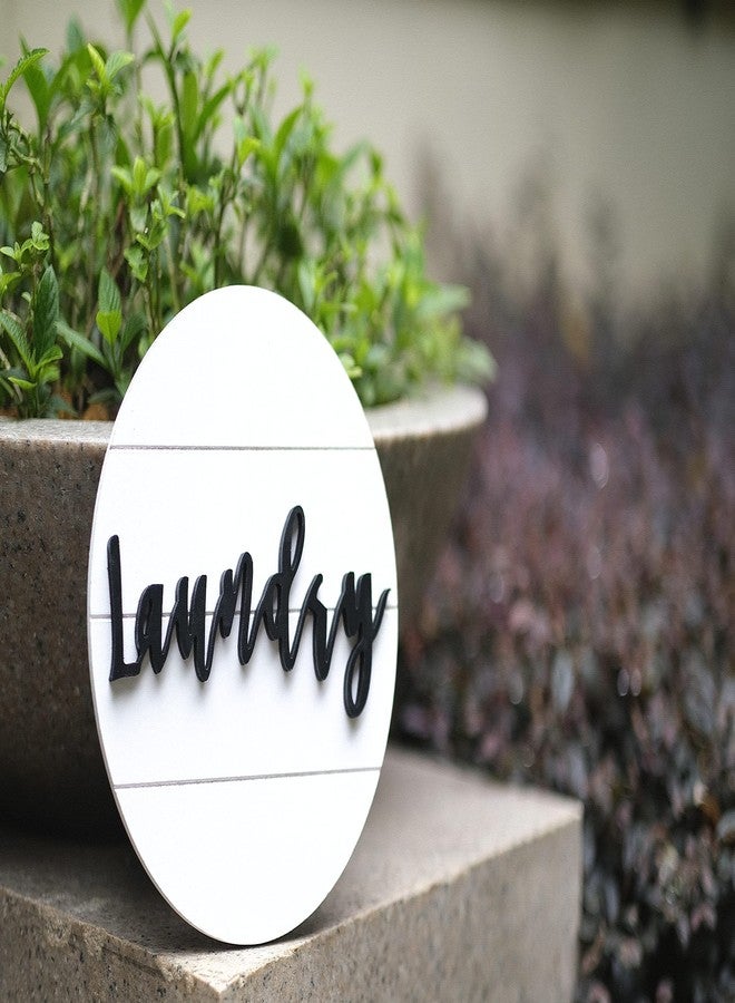 Lavender Inspired 3D Laundry Signs Round-Modern Farmhouse Laundry Sign Wall Decor-Boho Style Laundry Room Decor - 10 Inch Round-Housewarming Gift - Image 4