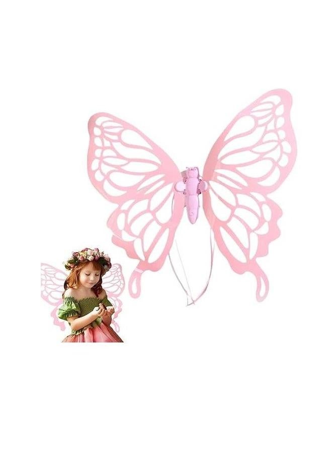 Children's Glowing erfly Wings Back Girl Toy Birthday Gift Moving Elf Dress Up - Image 1