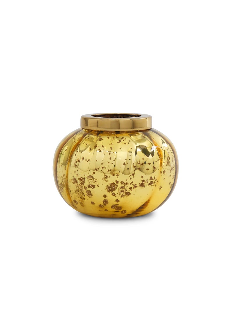 PURE HOME + LIVING Pure Home and Living Optic Glass Tea Light Holder Gold  - Image 3
