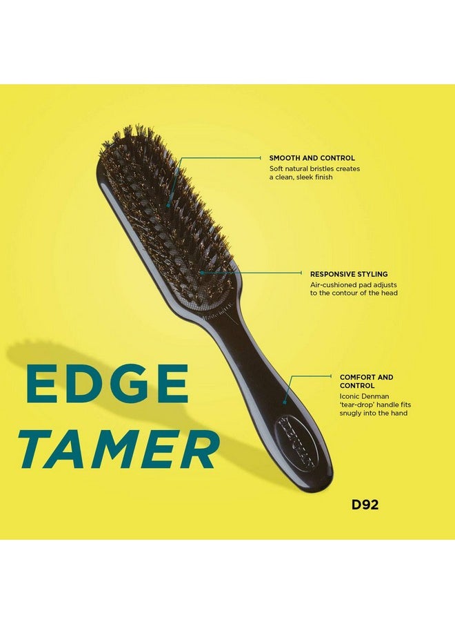 دنمان Edge Tamer (أسود) لترويض الشعر المتطاير وتنعيمه وإضافة اللمعان والتألق والتحكم في التجعد - D92  - Image 4