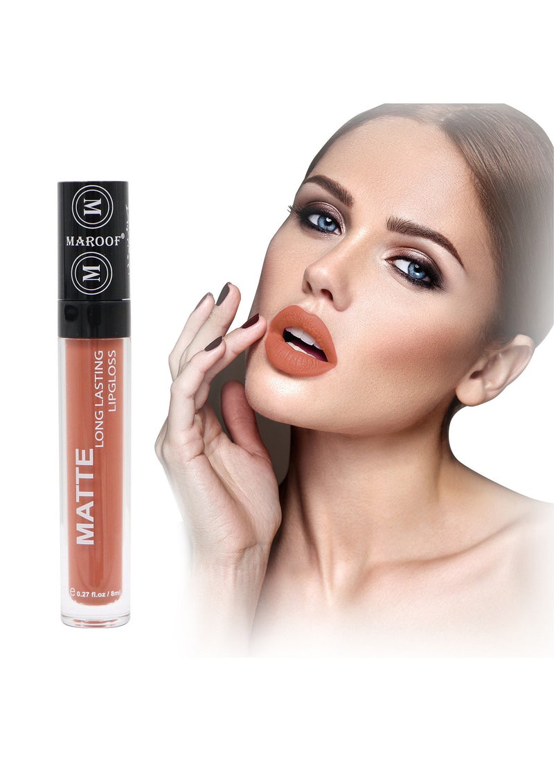 MAROOF Matte Long Lasting Lipgloss 8ml 08 Honey - Image 3