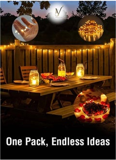 VIEW STAR Viewstar Pack of 3 (3 Meters Each) Battery-Powered LED Fairy String Lights with Batteries Included | Warm White Copper Wire Lights for Indoor & Outdoor Decoration | Flexible & Portable for Parties, Weddings, Holidays  - Image 4
