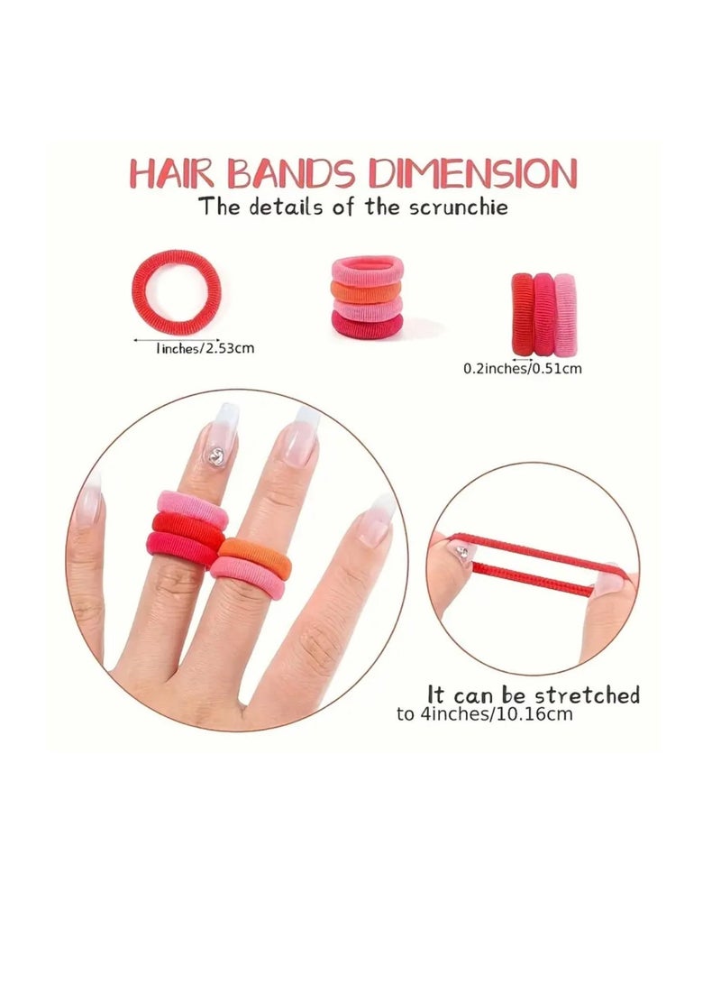 100 Pieces Multi Colored Hair Ties - Image 2