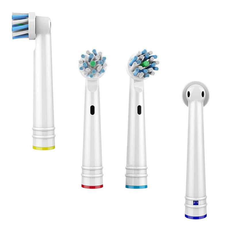 M'AYCREATE ® Pack of 4 Replacement Toothbrush Heads Compatible Generic Electric Toothbrush Heads, For Oralb Electric Toothbrush Head Braun Bases (White for Oralb Electric Toothbrush) - Image 4