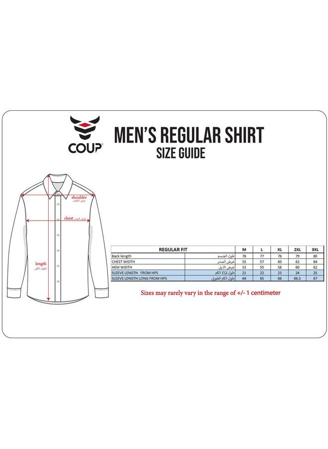 Coup - Coup Strip Shirt For Men - Regular Fit - Navy & White - Image 1