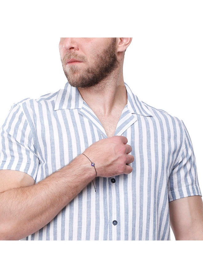 Coup - Coup Strip Shirt For Men - Regular Fit - Navy & White - Image 1
