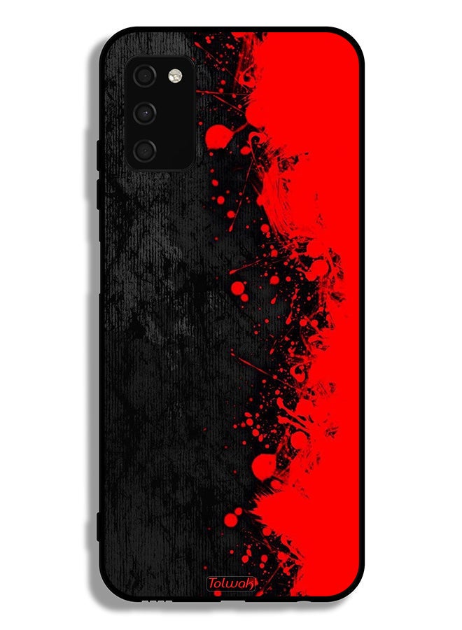 Tolwak Samsung Galaxy A03s Protective Case Cover Paint Abstract Pattern - Image 1