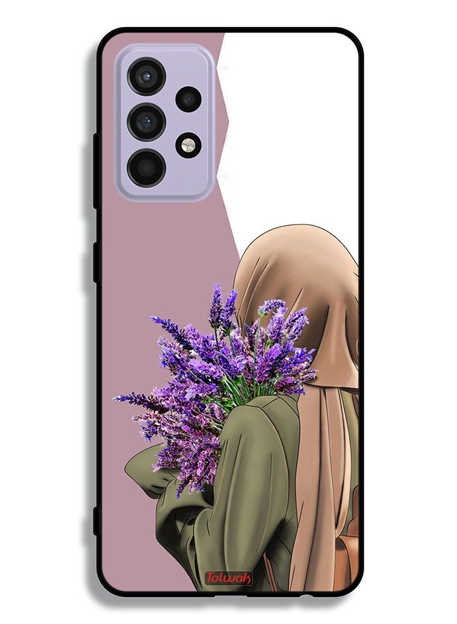 Tolwak Samsung Galaxy A52s 5G Protective Case Cover Holding Flower  - Image 1