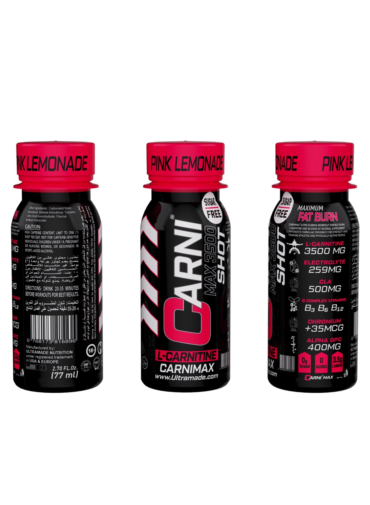 pink b12 l carnitine C5 CarniMax Shot Pink Lemonade - L-Carnitine Drink, 77ml, Sugar-Free,  Weight Loss 12 Bottles | Best Price Kuwait
