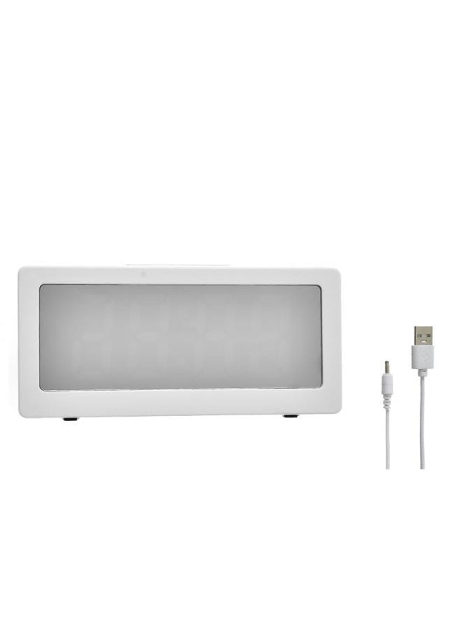 Generic - Gaosiio DS-3633L High Quality LED Mirror Clock With Time (12/24H), Alarm & Snooze, Luminance (White) Display And Temperature (C/F) Functions - White - Image 1