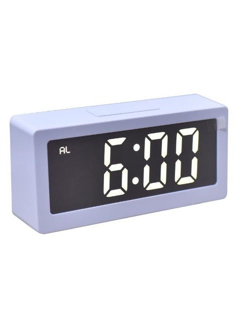 Gaosiio DS-3633L High Quality LED Mirror Clock With Time (12/24H), Alarm & Snooze, Luminance (White) Display And Temperature (C/F) Functions - White