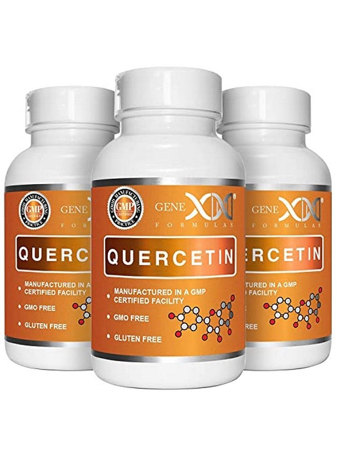Genex Formulas Genex Quercetin 500Mg Supplement 60 Capsules ; 3Pack ; Healthy Aging And Longevity Nongmo Flavonoid Supplements - Image 1