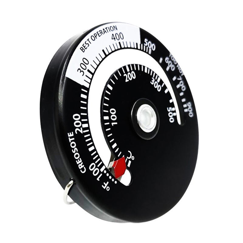 Stove Thermometer: 100 ℉ - 900 ℉ Accurate Measurement - Overheating Protection Temperature Gauge for Wood Stove, Barbecue Oven - Image 1