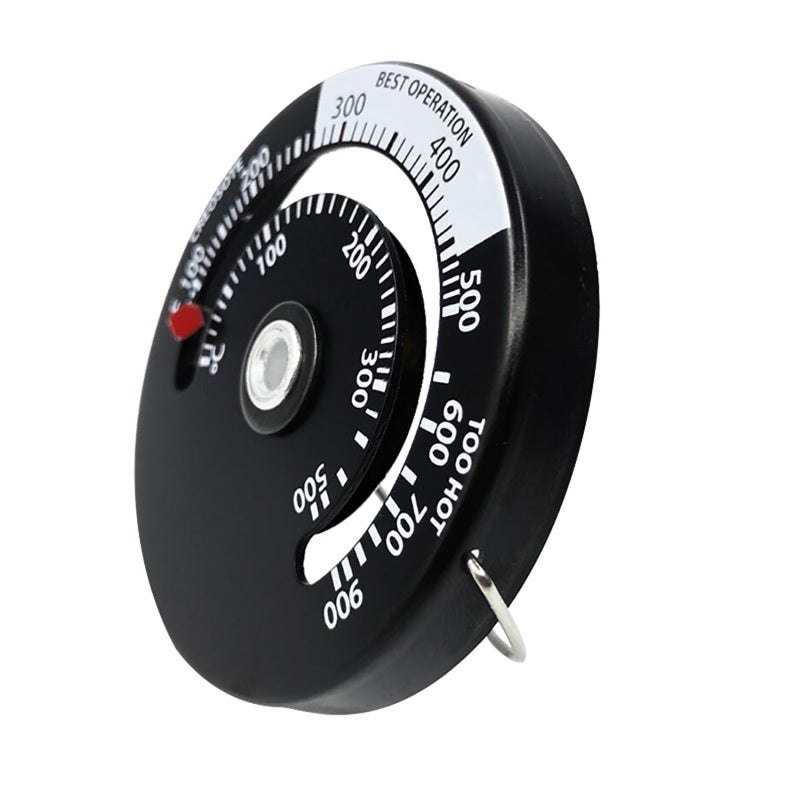 Stove Thermometer: 100 ℉ - 900 ℉ Accurate Measurement - Overheating Protection Temperature Gauge for Wood Stove, Barbecue Oven - Image 3