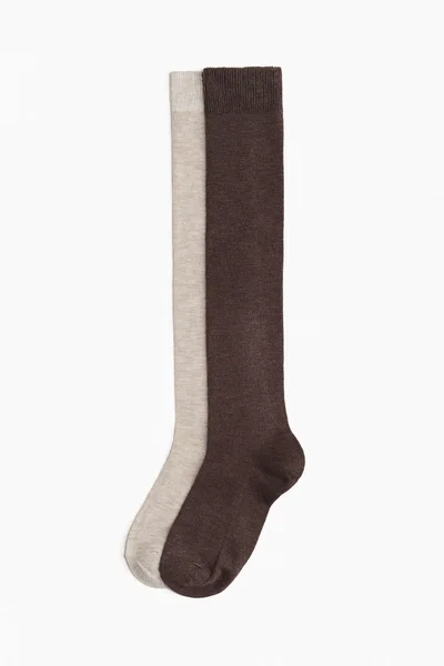 H&M 2-Pack Knee-High Socks