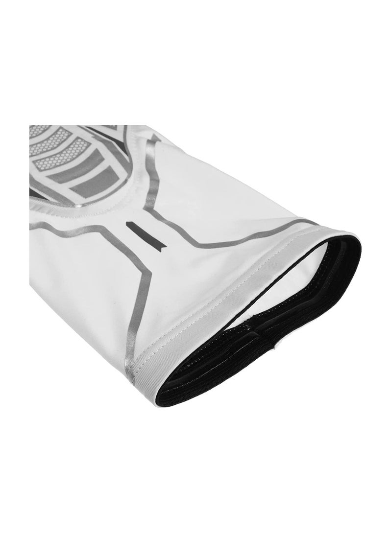 Y&D 2 PCS Honeycomb Elbow Pads Protection Brace Tightening Breathable for Sports White L Size - Image 5