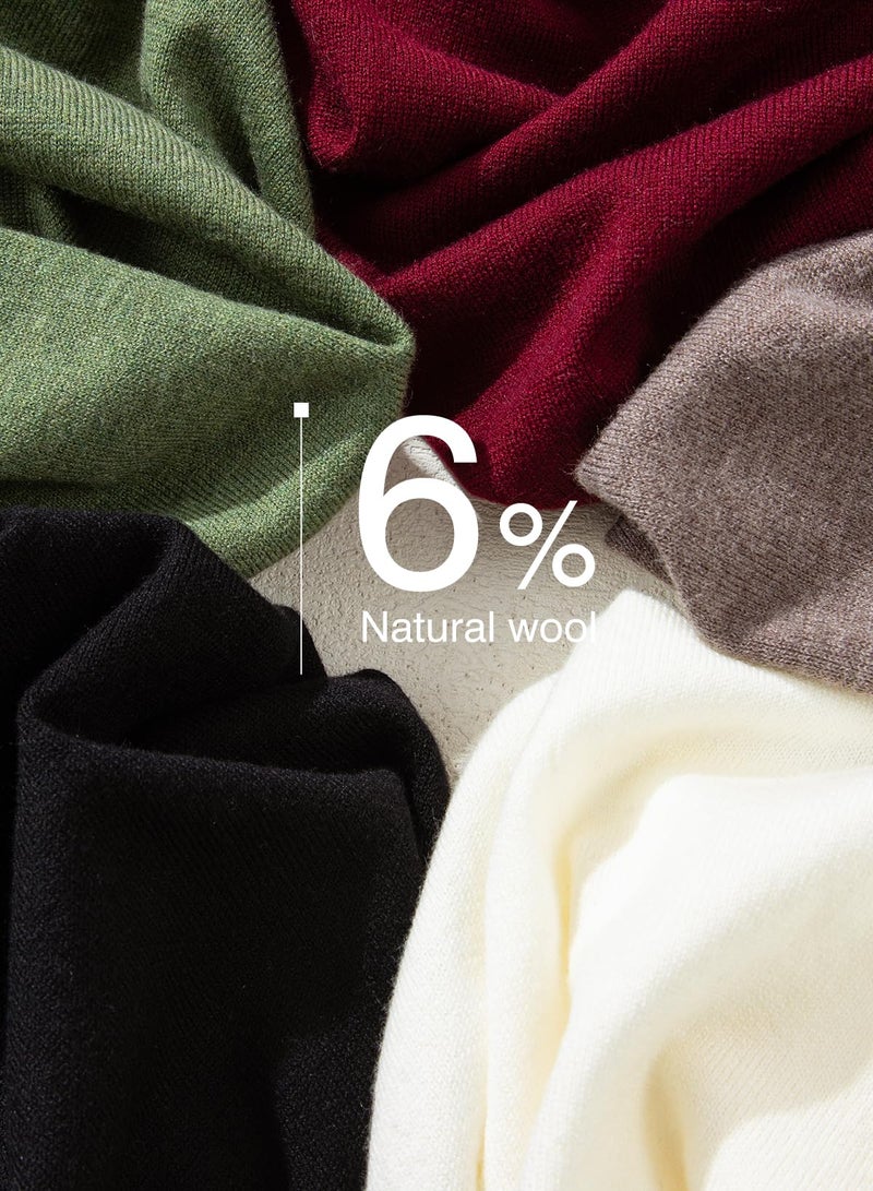 Dokotoo Cardigan Sweaters for Women Wool Blend Chocolate Brown Fall Clothes Casual Winter Clothing for Women Outfits V Neck Long Sleeve Button Up Hollow Out Cardigans Sweater Tops L - Image 5