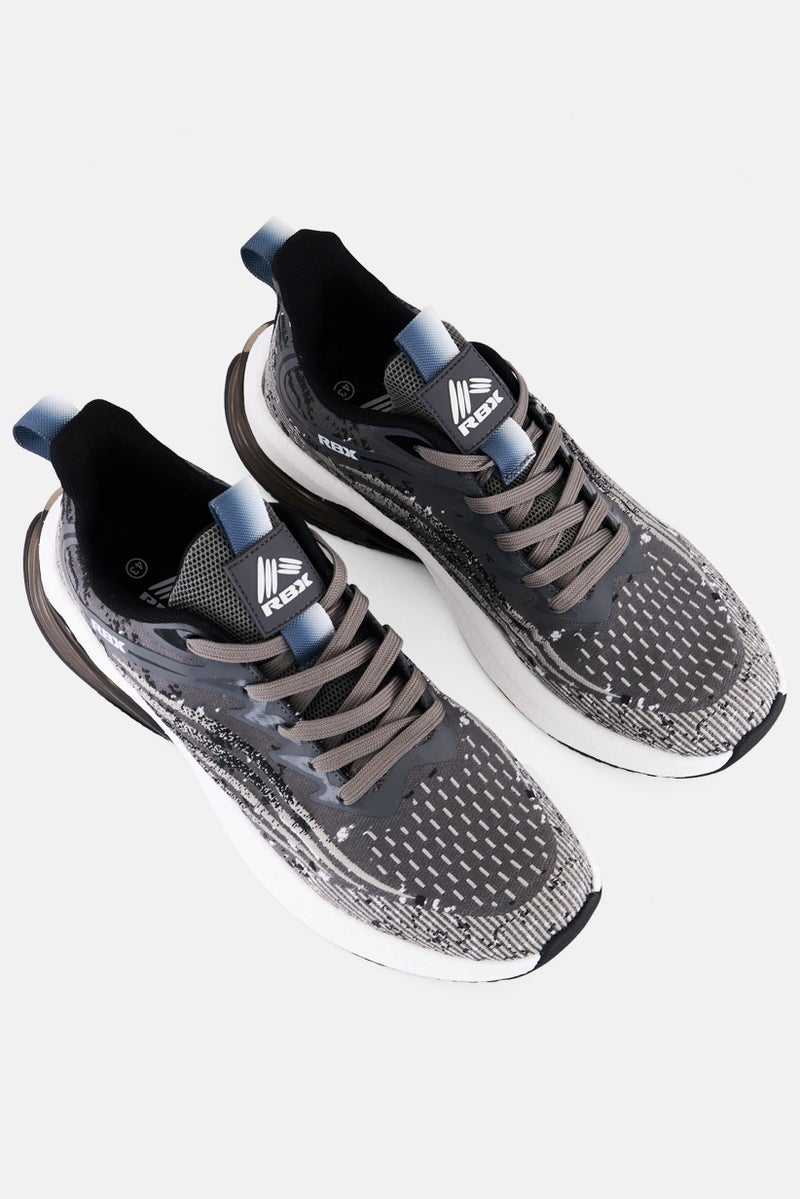 RBX Men Lace up Training Shoes, Grey - Image 4