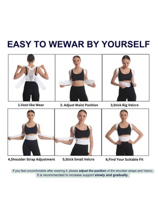 KASTWAVE Posture Corrector for Women and Men, Adjustable