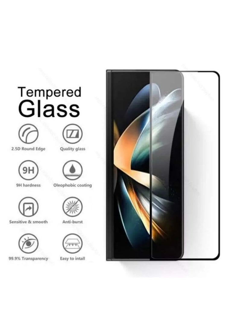 YJS Tempered Glass Screen Protector for Samsung Galaxy Z Fold 4 Front Glass Full Coverage Screen Guard 9H Hardness Anti Fingerprint Scratch Resistance for Samsung Galaxy Z Fold 4 - Image 3