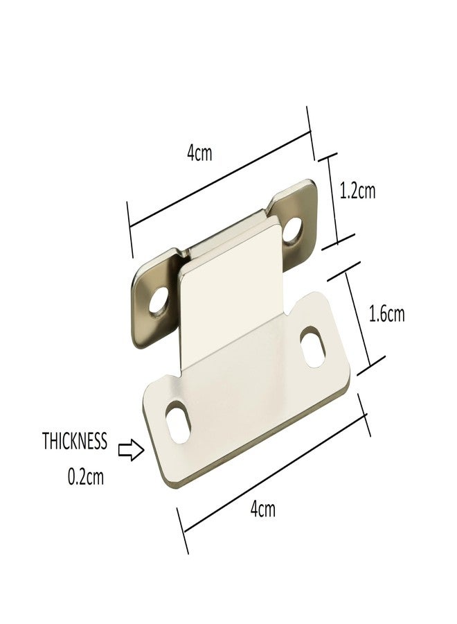 Nixnine Slim L Magnetic Door Catch, Door Magnetic, Magnetic Door Stopper Catcher Magnetic Stopper Holder for Cabinet, Drawer, Window Kitchen Cupboard Door Closer (4cmx1.5cmx1.5cm x 0.3cm) Pack of 2 - Image 3