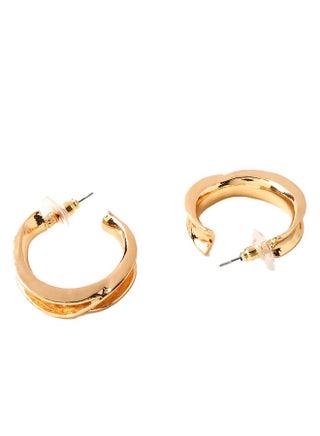 Just Peachy Gold-Toned Circular Half Hoop Earrings, Elegant and Stylish Jewelry for Women, Hypoallergenic, Lightweight, and Comfortable ? Perfect for Everyday Wear or Special Occasions - pzsku/Z7C24DD978394362716A1Z/45/_/1729843182/5e8d7c2a-4ef0-48f8-8e97-de5b9bf3ee8b