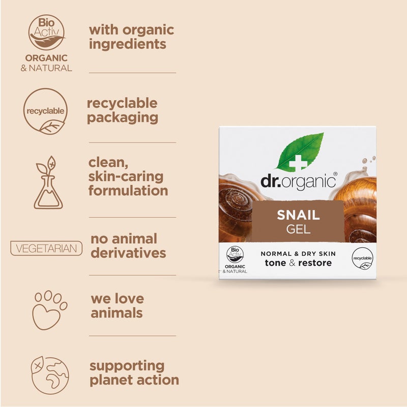 dr.organic جل الحلزون العضوي من Organic Doctor، 1.7 أونصة سائلة - Image 2