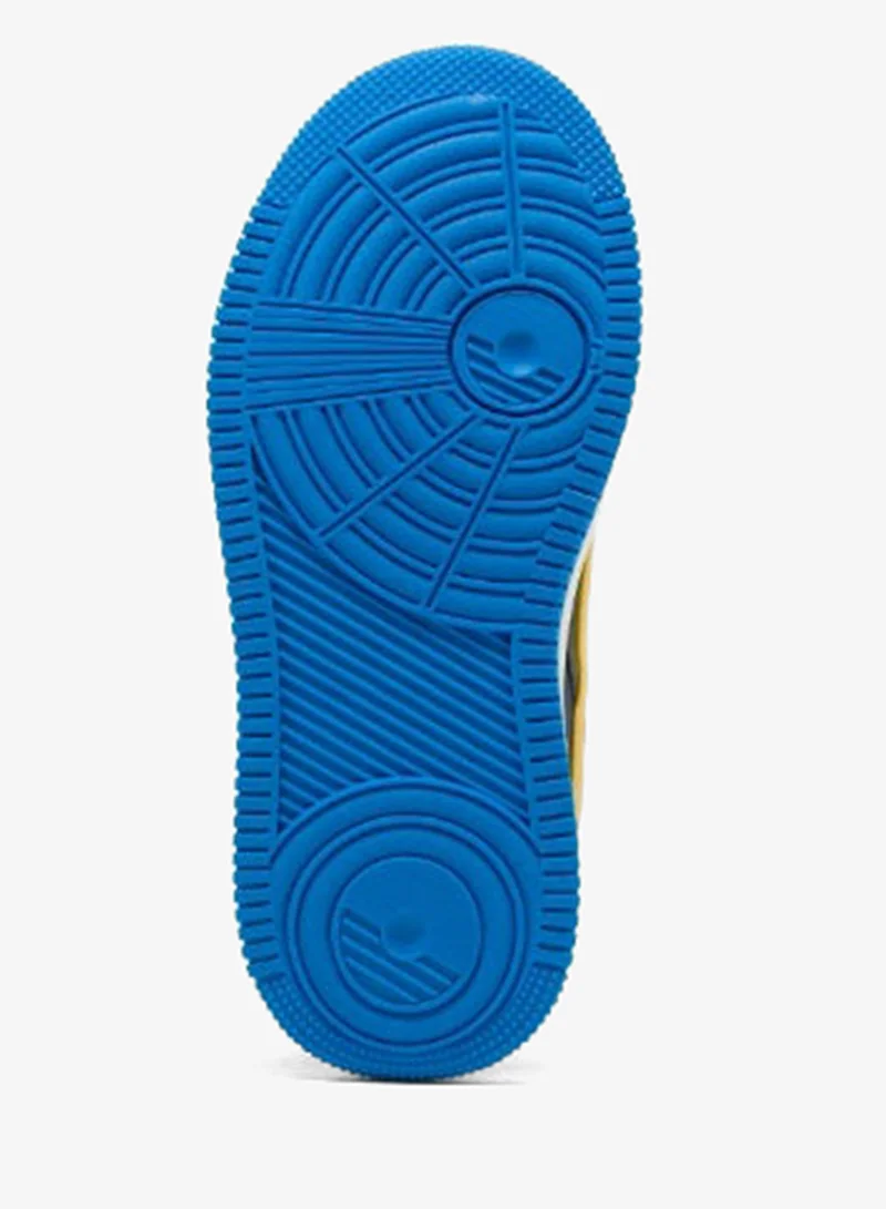 Amica Light Blue Yellow Kids Sneakers for Boys & Girls, Lightweight Low-Top Casual Sports Shoes with Adjustable Strap Light Blue Orange - AMICA  | Best Price UAE