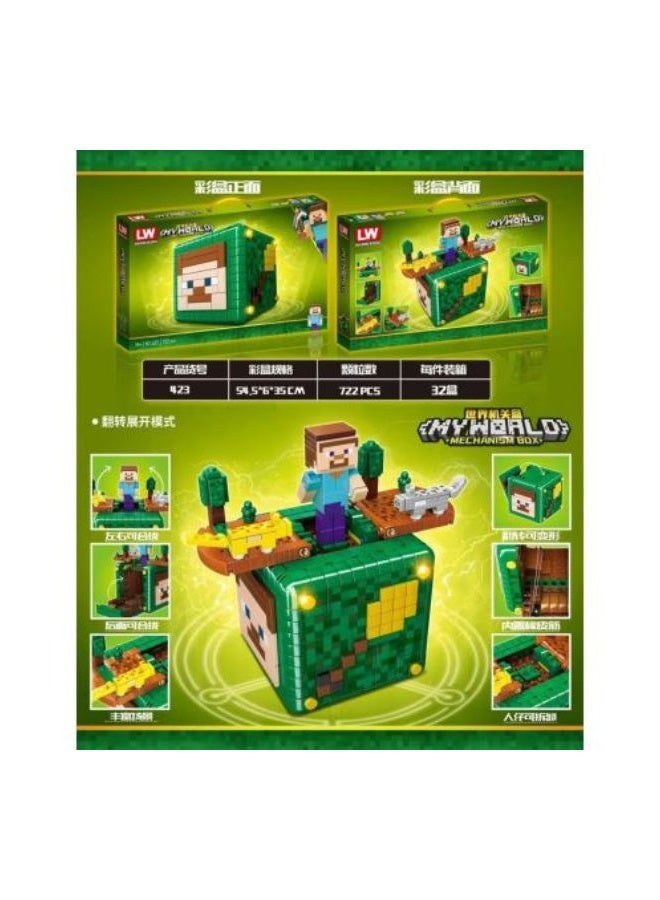 LW Building Blocks MY WORLD Mechanism Box Toy Set – Creative DIY Construction Bricks for Kids - Image 4