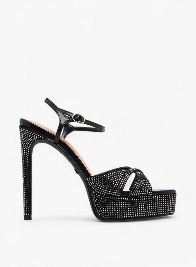 Celeste Women Embellished Stiletto Heel Sandals - Image 3