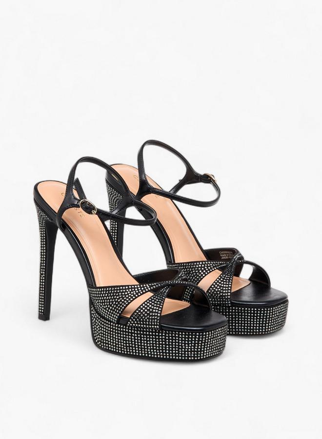 Celeste Women Embellished Stiletto Heel Sandals - Image 2