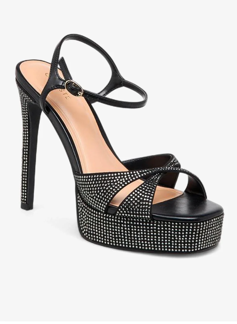 Celeste BLACK Women Embellished Stiletto Heel Sandals for Women | Best Price UAE