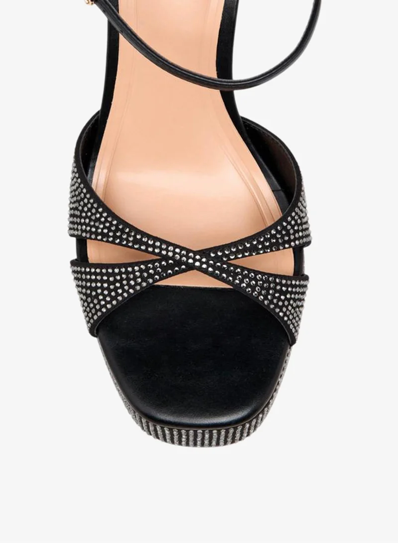 Celeste BLACK Women Embellished Stiletto Heel Sandals for Women | Best Price UAE