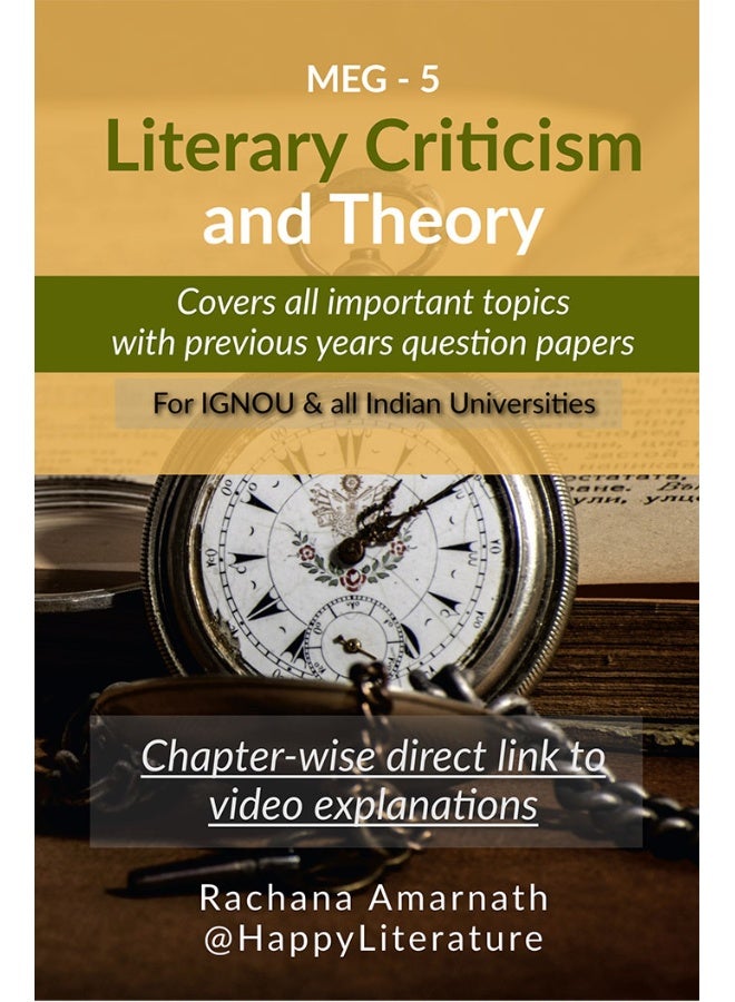 Literary Criticism and Theory : Covers all important topics and previous years' Question papers  - Image 1