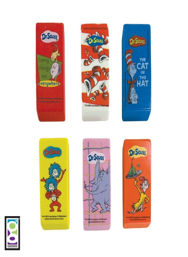 Geddes Raymond Geddes Dr Seuss Beveled Erasers For Kids (Pack of 48) - Image 2