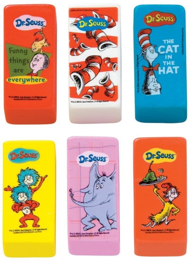 Geddes Raymond Geddes Dr Seuss Beveled Erasers For Kids (Pack of 48) - Image 1