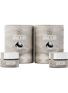 WELLBEING NUTRITION Pure Natural Himalayan Shilajit Original Resin 20G With 75% Fulvic Acid, 85 Trace Minerals Pack Of 2 