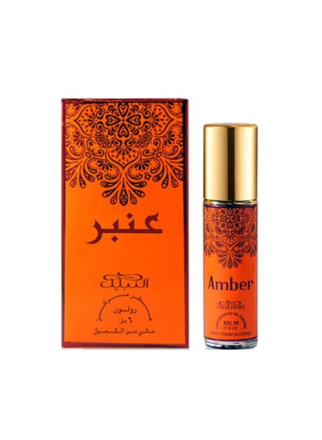 نبيل 5 قطع ألتيميت رول أون كولكشن عطر زيت عطر عربي أصيل نبيل, دهن العود, أميري, نسائم, جنة الفردوس 6 مل - Image 3
