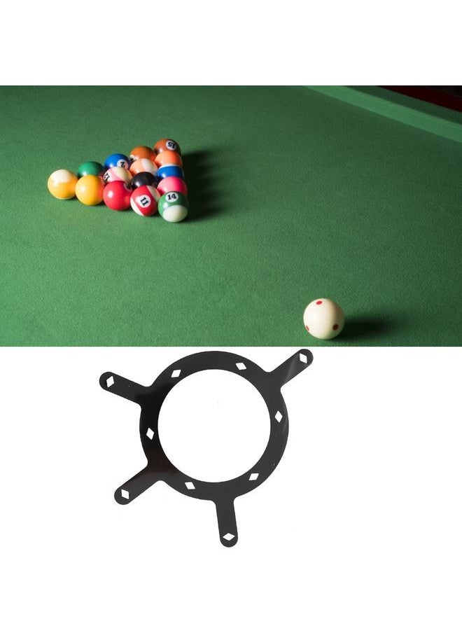 Thoraya 6Pcs/Set Thin Film 9 Balls Billiard Kick-off Rack Ball Holder Positioning Billiard Table Pool Cue Accessory#2  - Image 4