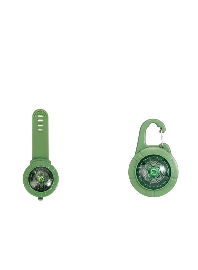 YOUNICE YOUNICE 2 Pack LED Dog Collar Light, Light Up Dog Collars for Pet safety, 4 Modes IP68 Waterproof Clip on Dog Lights, USB Rechargeable Light Up Dogs Collar Light For Night Walking, Climbing, Camping, Cycling (Green) - Image 1
