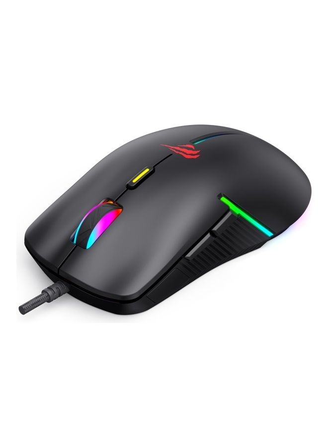 هافيت ماوس ألعاب قابل للبرمجة بإضاءة خلفية RGB من هافيت MS1031 - Image 4