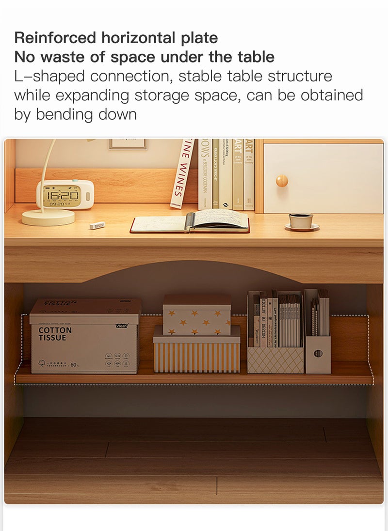Sharpdo SHARPDO Modern Home Office Desk, Study Desk with Drawers for Storage, 80 x 45 x 105cm  - Image 3