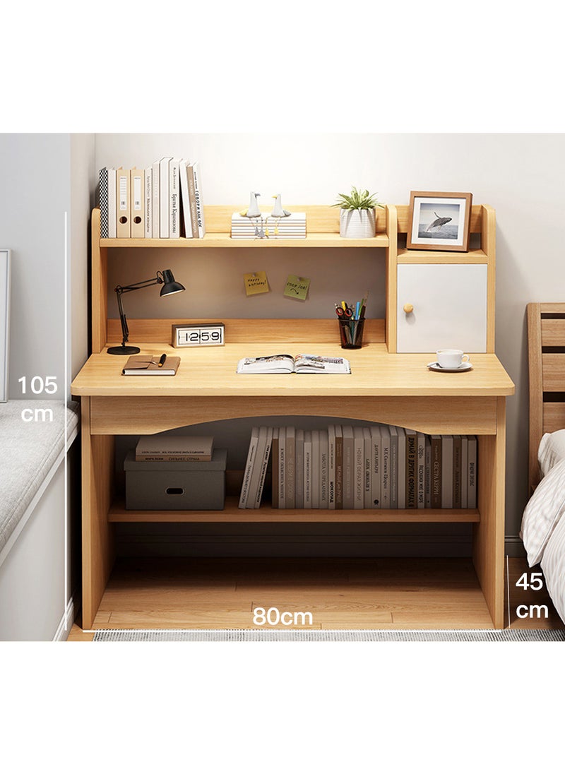 SHARPDO Modern Home Office Desk, Study Desk with Drawers for Storage, 80 x 45 x 105cm